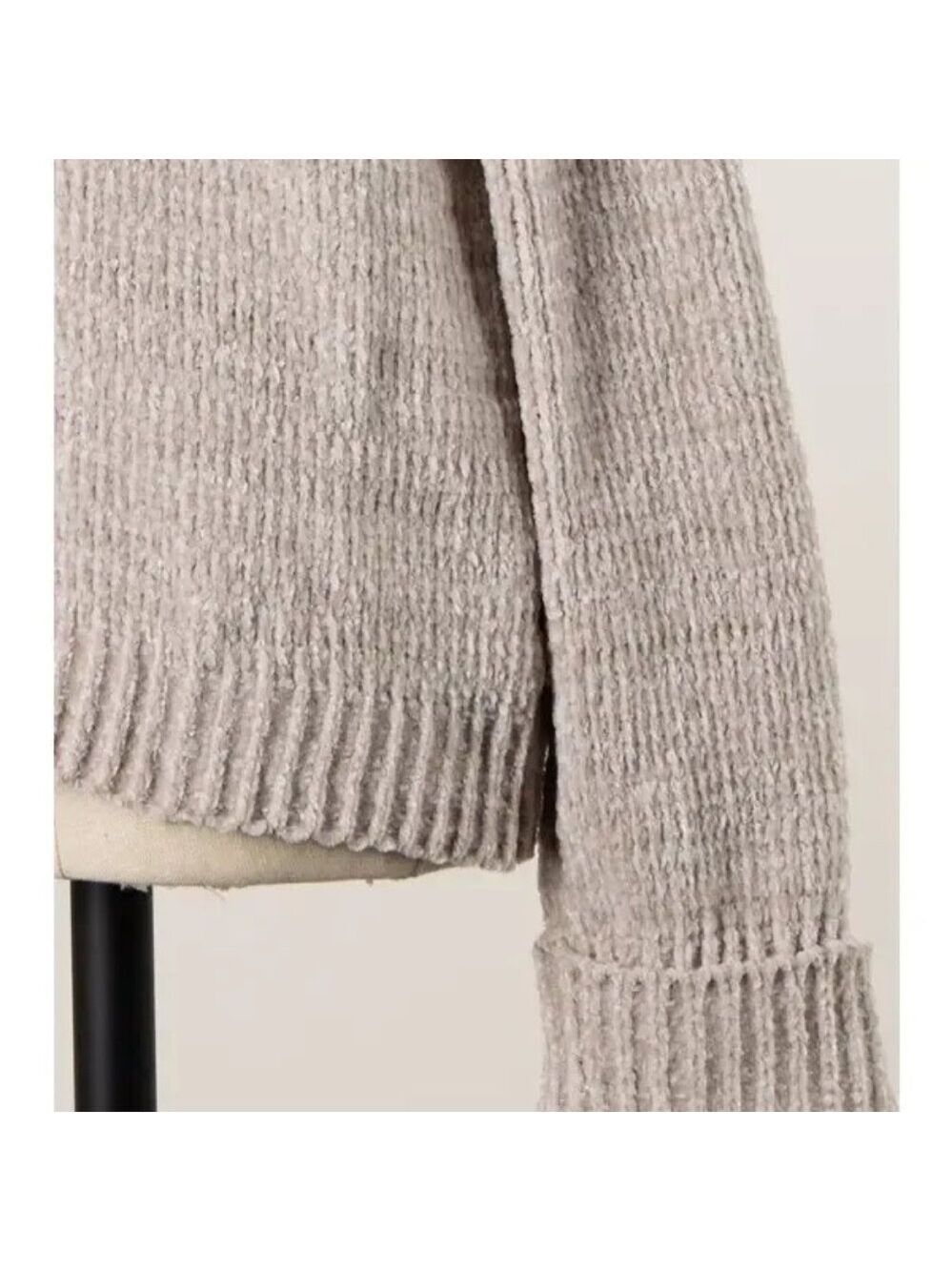 Mock Neck Open Shoulder Sweater - Picture 8 of 8